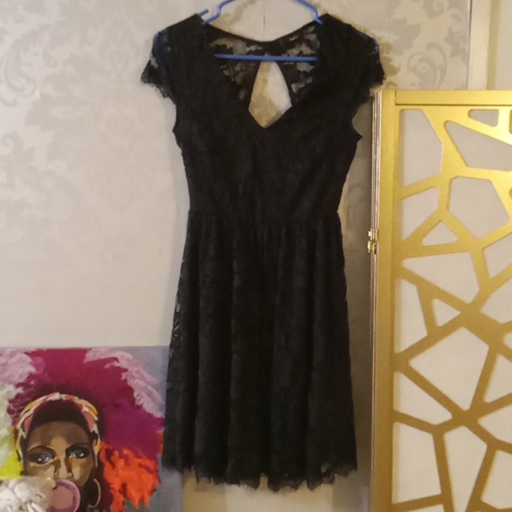 Papaya Lace Dress L junior